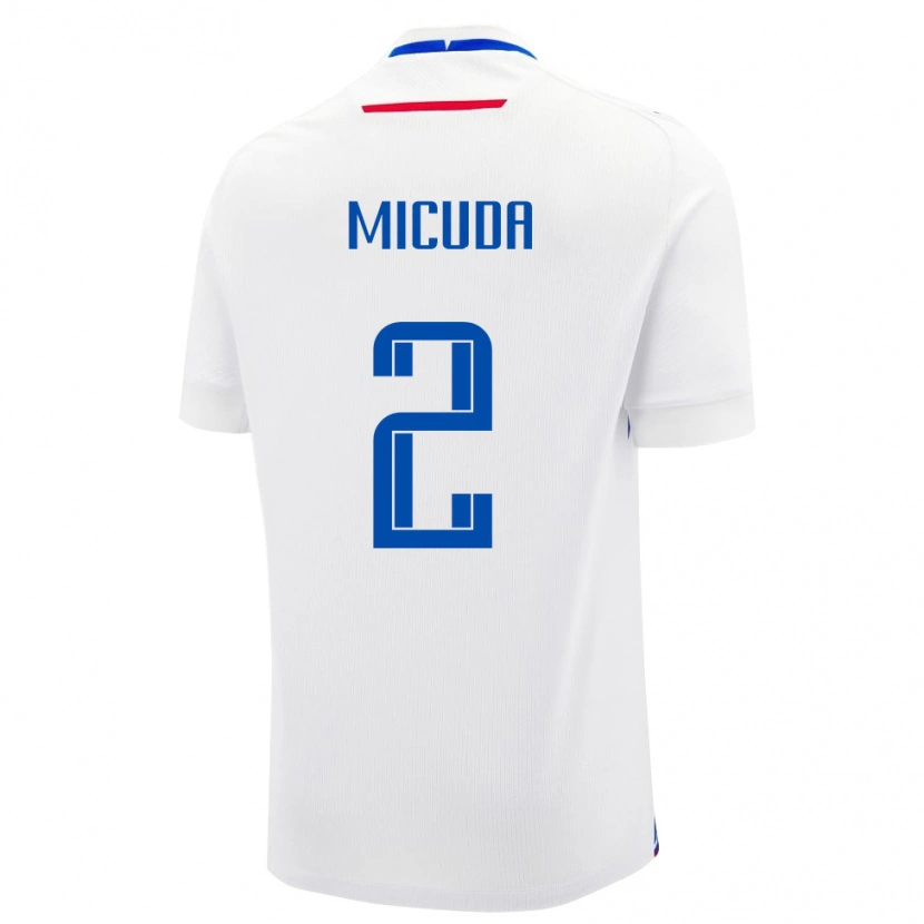 Danxen Damen Slowakei Simon Micuda #2 Weiß Auswärtstrikot Trikot 24-26 T-Shirt