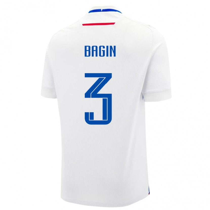 Danxen Damen Slowakei Samuel Bagin #3 Weiß Auswärtstrikot Trikot 24-26 T-Shirt
