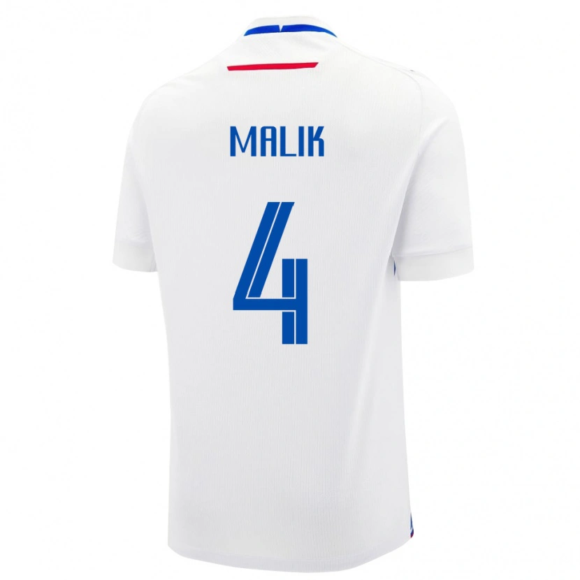 Danxen Damen Slowakei Lukas Malik #4 Weiß Auswärtstrikot Trikot 24-26 T-Shirt