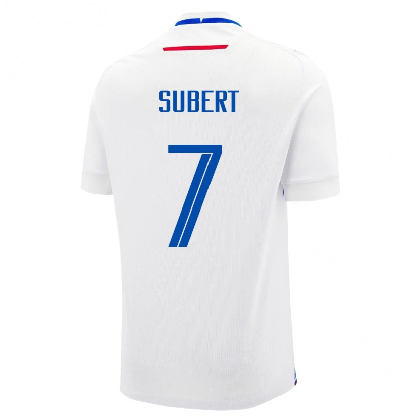 Danxen Damen Slowakei Alex Subert #7 Weiß Auswärtstrikot Trikot 24-26 T-Shirt