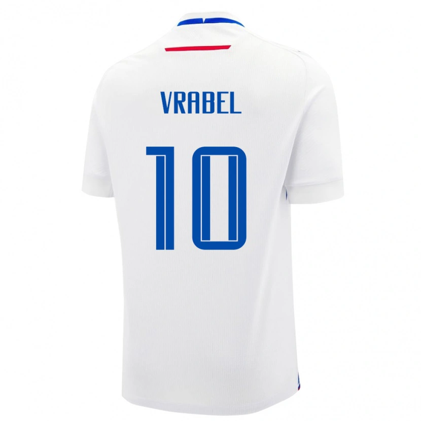 Danxen Damen Slowakei Alex Vrabel #10 Weiß Auswärtstrikot Trikot 24-26 T-Shirt