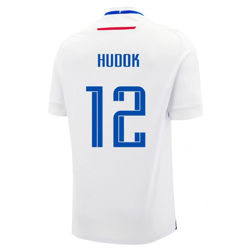 Danxen Damen Slowakei Alex Hudok #12 Weiß Auswärtstrikot Trikot 24-26 T-Shirt
