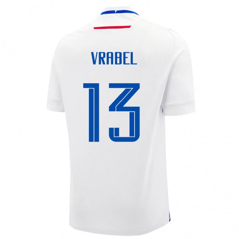Danxen Damen Slowakei Viliam Vrabel #13 Weiß Auswärtstrikot Trikot 24-26 T-Shirt