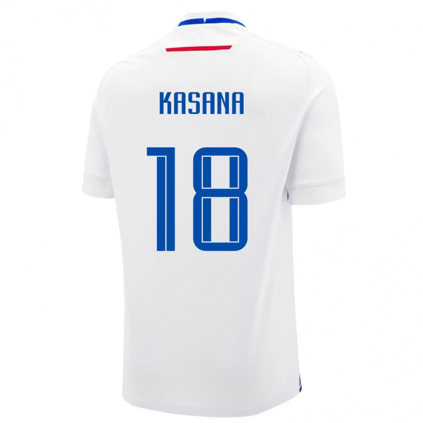 Danxen Damen Slowakei Fedor Kasana #18 Weiß Auswärtstrikot Trikot 24-26 T-Shirt