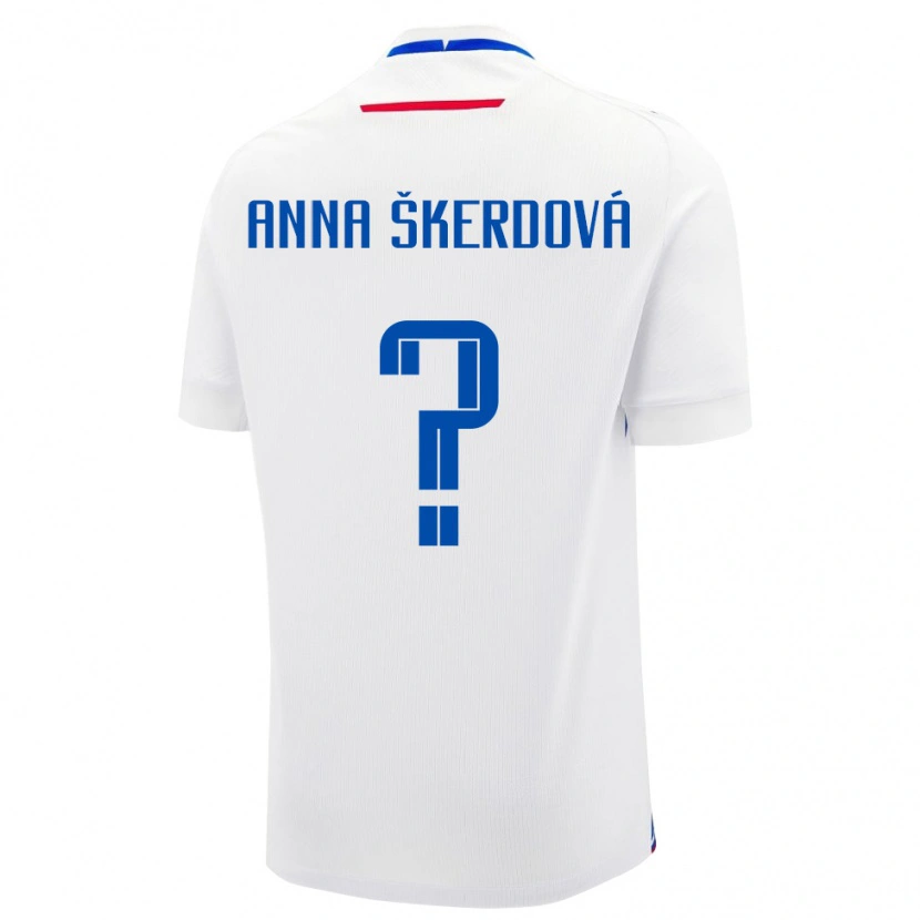 Danxen Damen Slowakei Sofia Anna Škerdová #0 Weiß Auswärtstrikot Trikot 24-26 T-Shirt