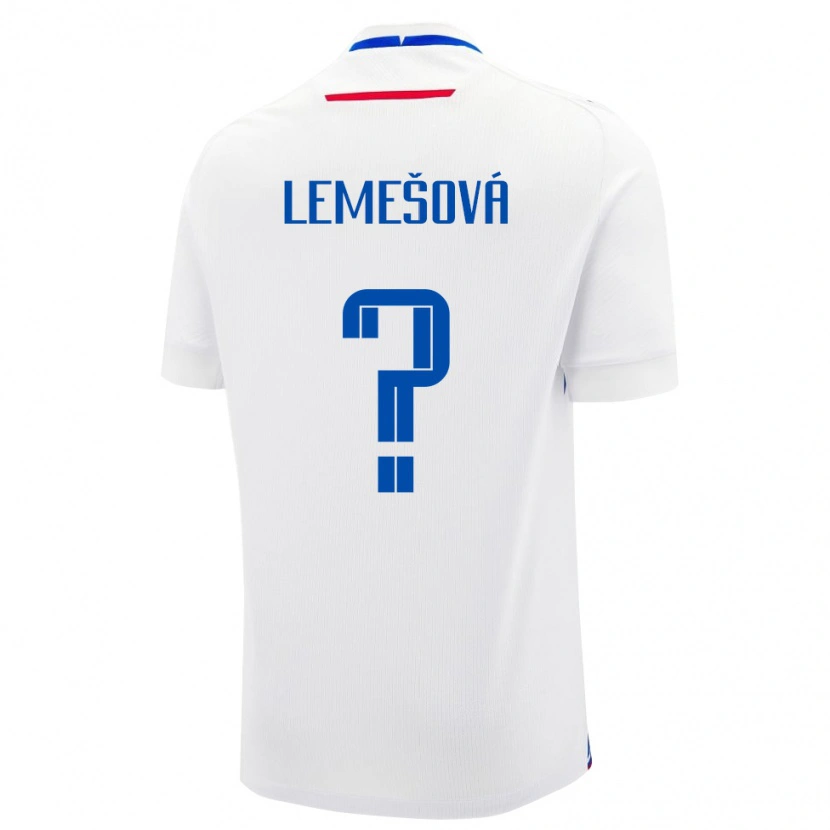 Danxen Damen Slowakei Diana Lemešová #0 Weiß Auswärtstrikot Trikot 24-26 T-Shirt
