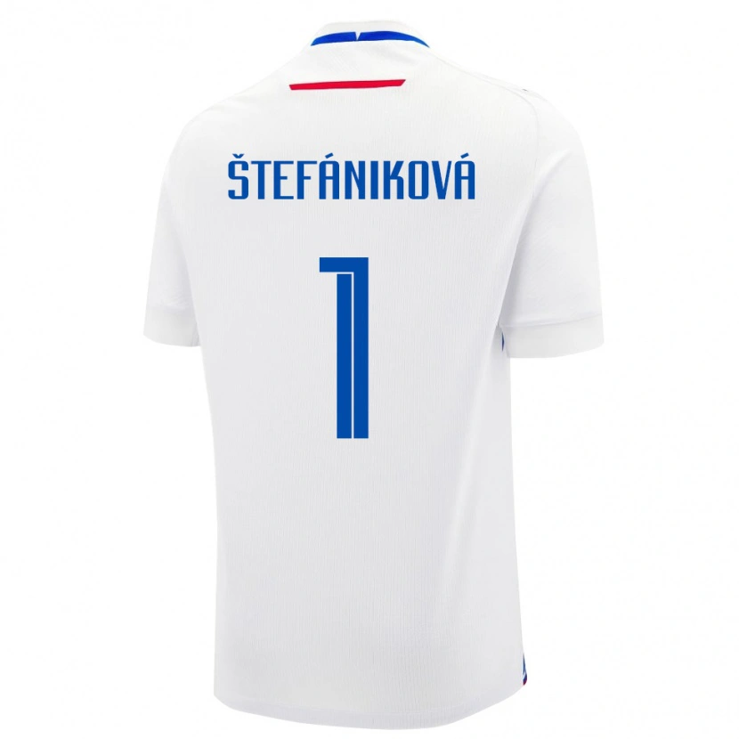 Danxen Damen Slowakei Marína Štefániková #1 Weiß Auswärtstrikot Trikot 24-26 T-Shirt