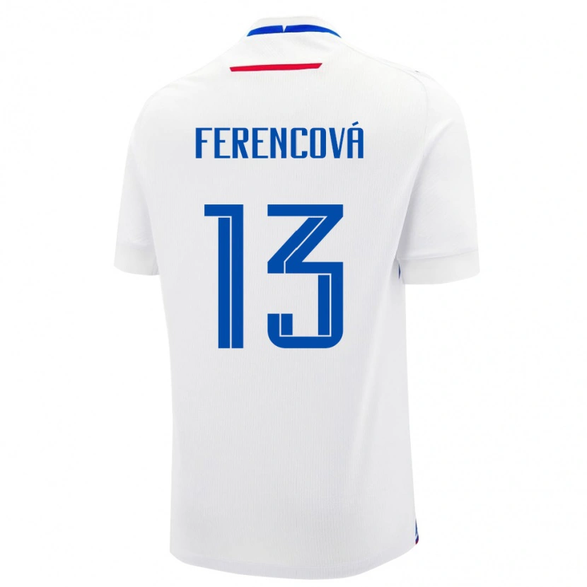 Danxen Damen Slowakei Michaela Ferencová #13 Weiß Auswärtstrikot Trikot 24-26 T-Shirt