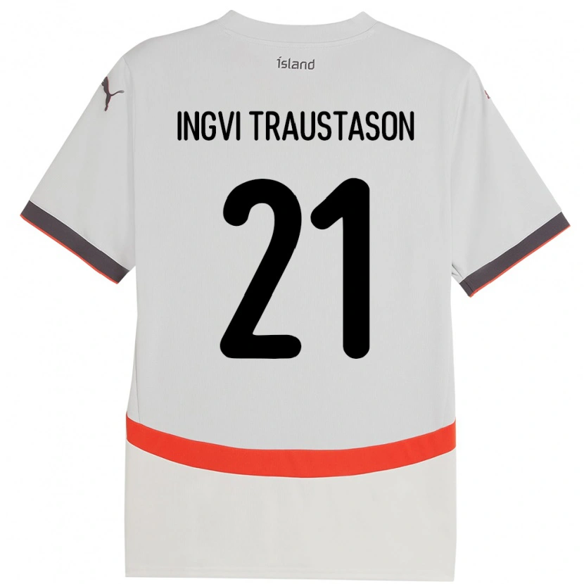 Danxen Damen Island Arnór Ingvi Traustason #21 Weiß Auswärtstrikot Trikot 24-26 T-Shirt