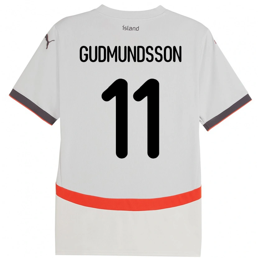 Danxen Damen Island Galdur Gudmundsson #11 Weiß Auswärtstrikot Trikot 24-26 T-Shirt