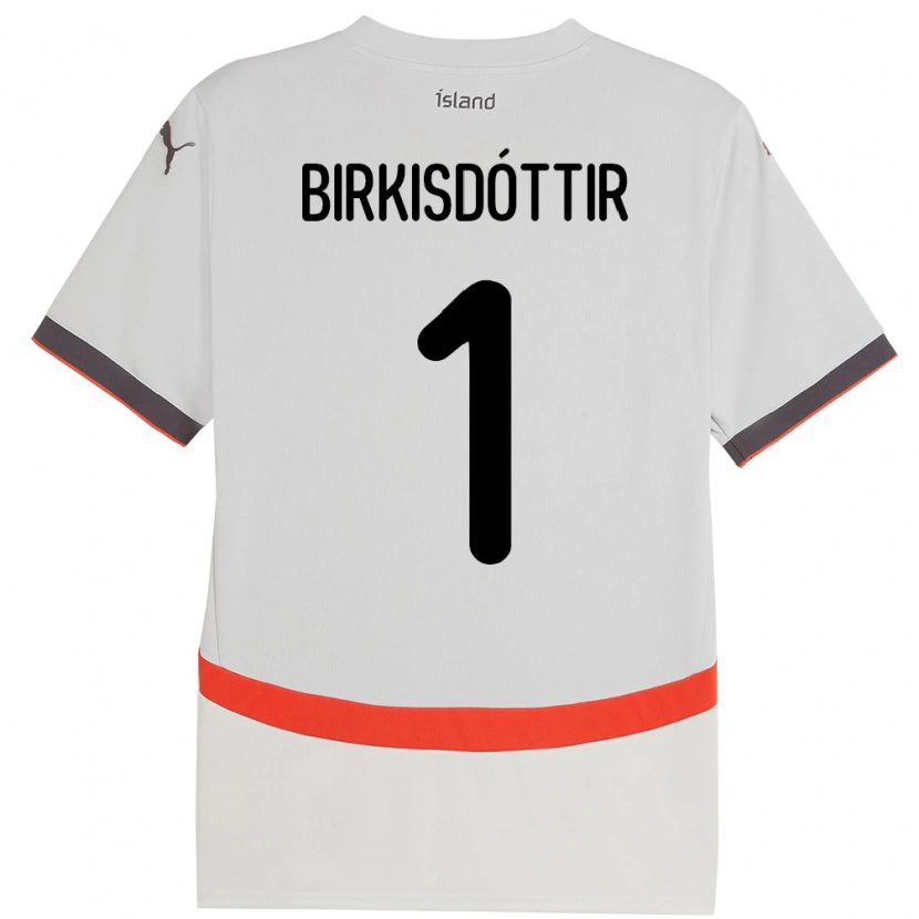 Danxen Damen Island Fanney Inga Birkisdóttir #1 Weiß Auswärtstrikot Trikot 24-26 T-Shirt