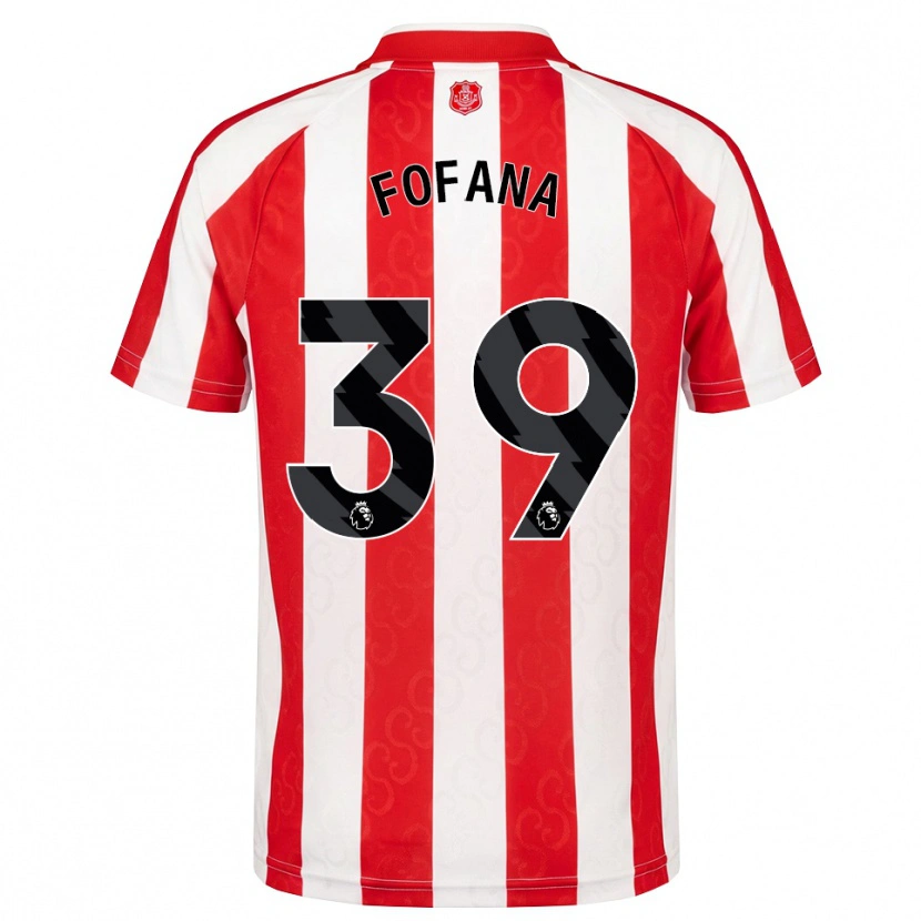 Danxen Damen Malick Fofana #39 Rot Weiß Schwarz Heimtrikot Trikot 2026/27 T-Shirt