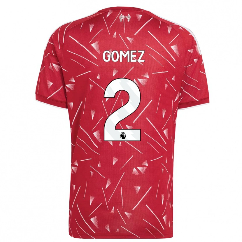 Danxen Damen Joe Gomez #2 Weiß Rot Heimtrikot Trikot 2026/27 T-Shirt