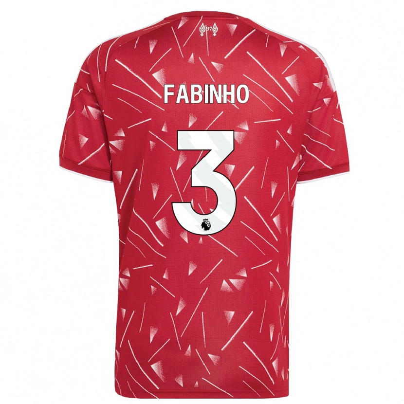 Danxen Damen Fabinho #3 Weiß Rot Heimtrikot Trikot 2026/27 T-Shirt