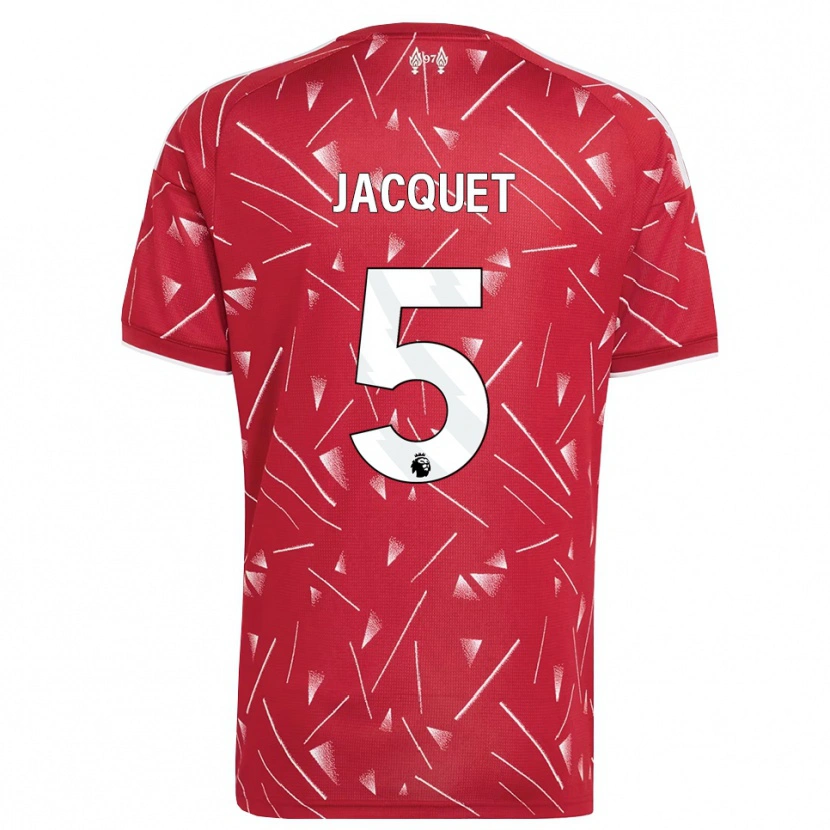 Danxen Damen Jérémy Jacquet #5 Weiß Rot Heimtrikot Trikot 2026/27 T-Shirt