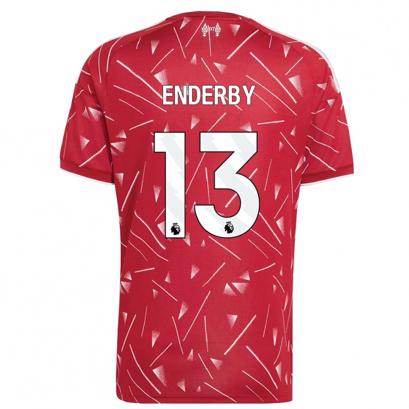 Danxen Damen Mia Enderby #13 Weiß Rot Heimtrikot Trikot 2026/27 T-Shirt