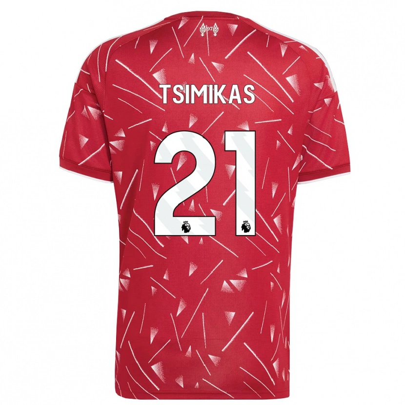Danxen Damen Konstantinos Tsimikas #21 Weiß Rot Heimtrikot Trikot 2026/27 T-Shirt