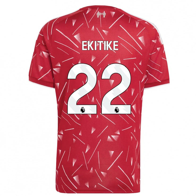 Danxen Damen Hugo Ekitiké #22 Weiß Rot Heimtrikot Trikot 2026/27 T-Shirt
