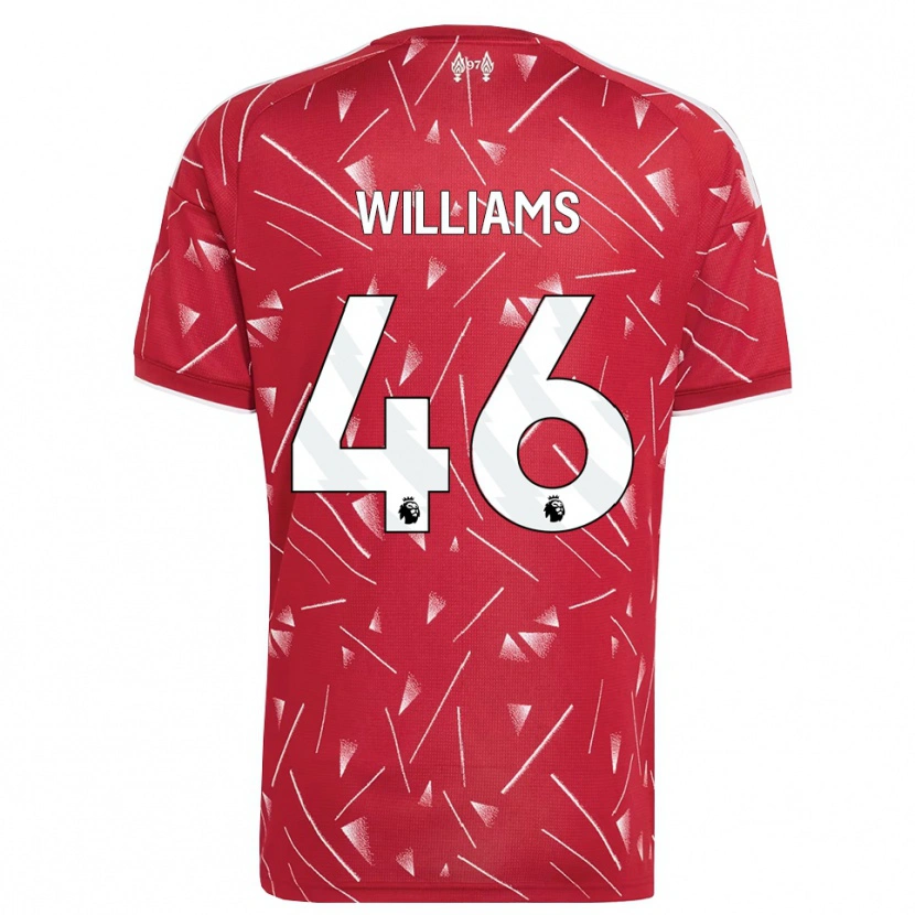 Danxen Damen Rhys Williams #46 Weiß Rot Heimtrikot Trikot 2026/27 T-Shirt
