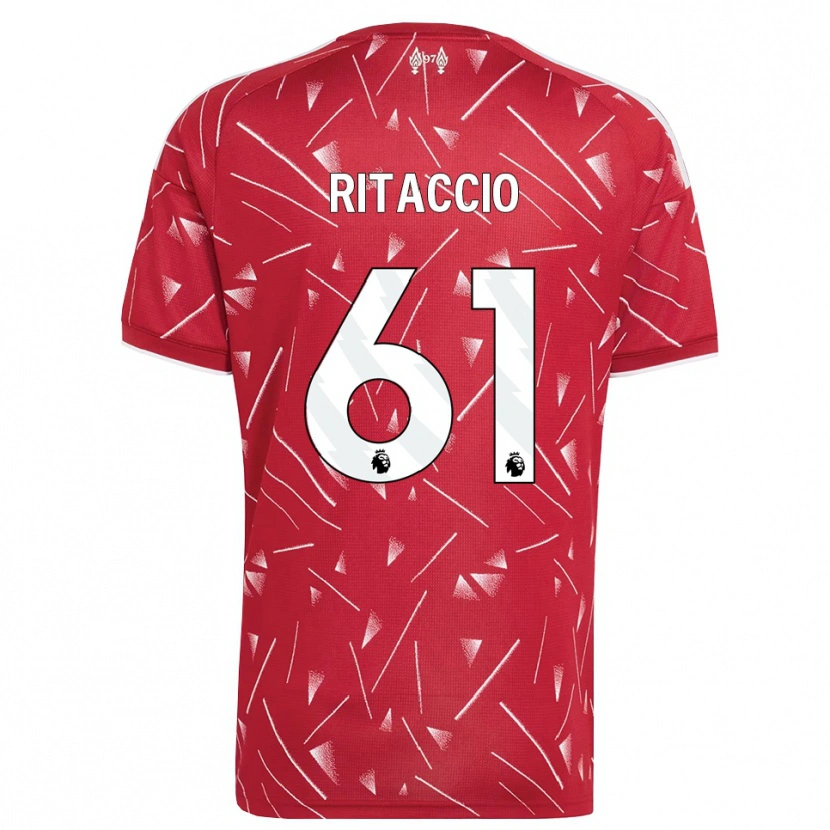 Danxen Damen Matteo Ritaccio #61 Weiß Rot Heimtrikot Trikot 2026/27 T-Shirt