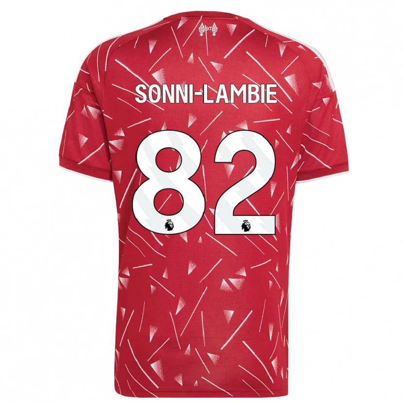 Danxen Damen Joshua Sonni-Lambie #82 Weiß Rot Heimtrikot Trikot 2026/27 T-Shirt