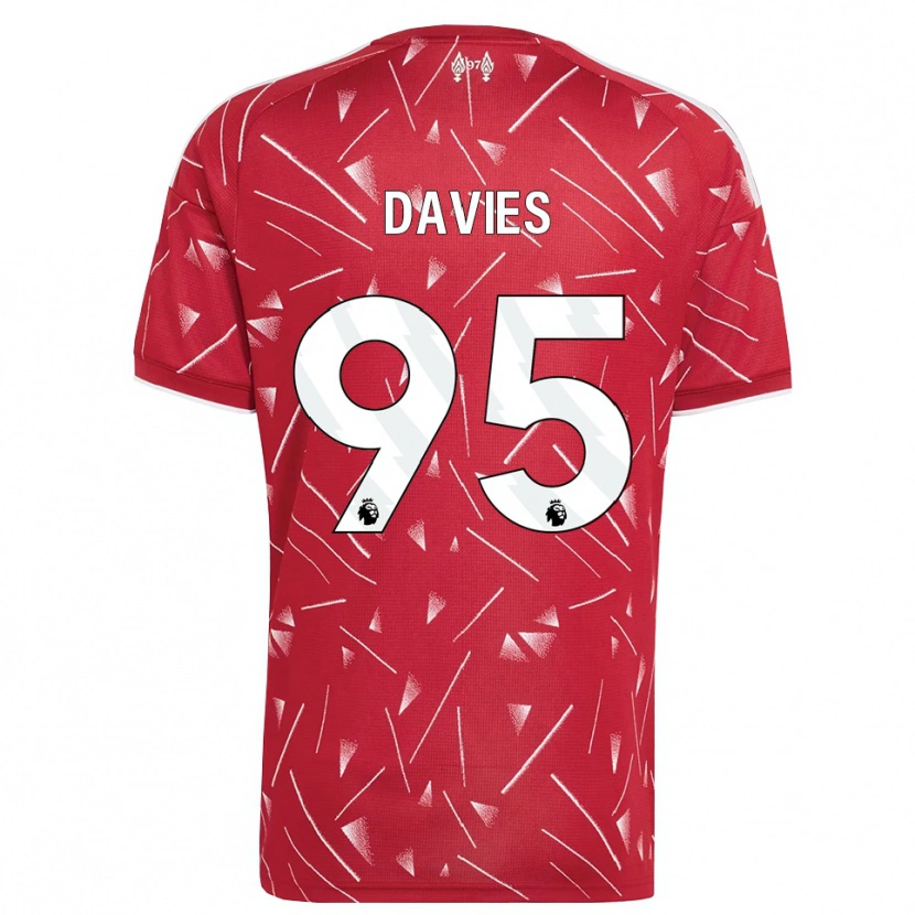 Danxen Damen Harvey Davies #95 Weiß Rot Heimtrikot Trikot 2026/27 T-Shirt