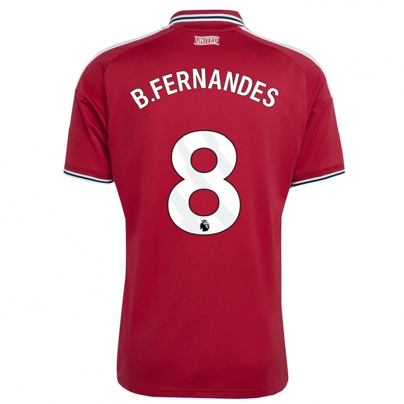 Danxen Damen Bruno Fernandes #8 Rot Gelb Weiß Heimtrikot Trikot 2026/27 T-Shirt