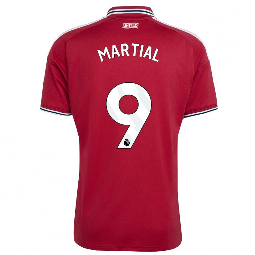 Danxen Damen Anthony Martial #9 Rot Gelb Weiß Heimtrikot Trikot 2026/27 T-Shirt
