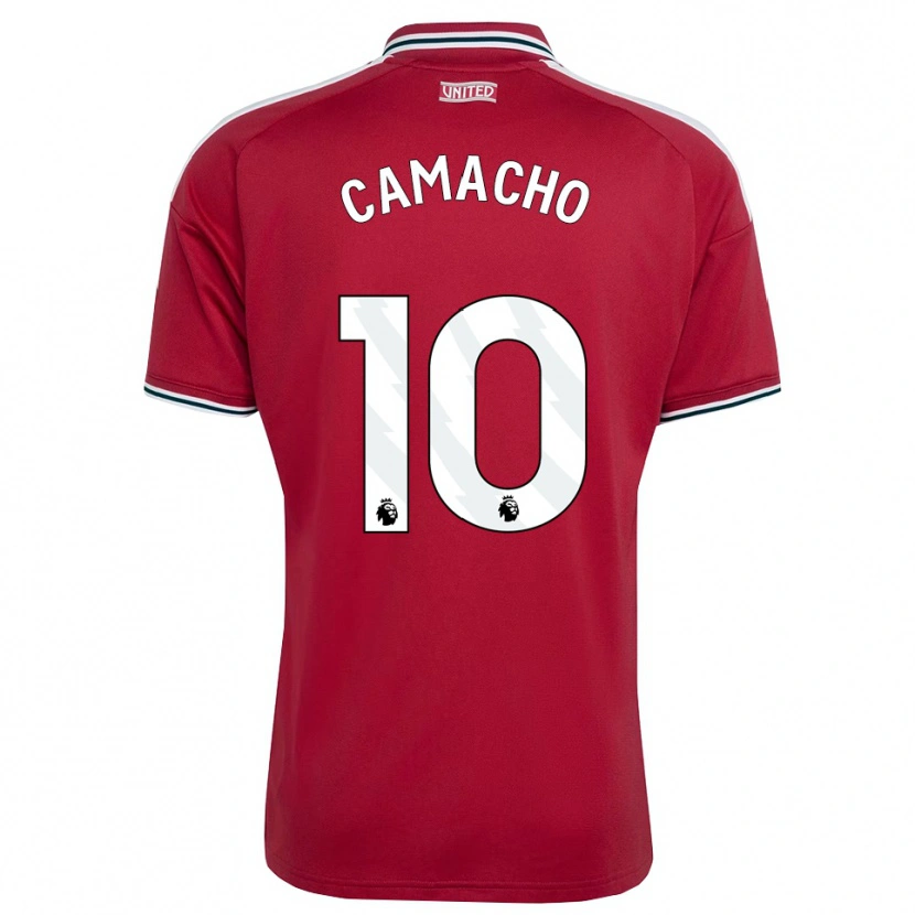 Danxen Damen Jaume Camacho #10 Rot Gelb Weiß Heimtrikot Trikot 2026/27 T-Shirt