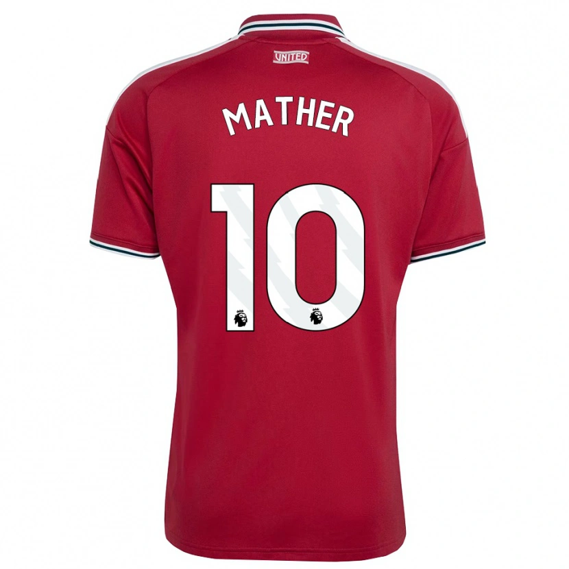 Danxen Damen Sam Mather #10 Rot Gelb Weiß Heimtrikot Trikot 2026/27 T-Shirt