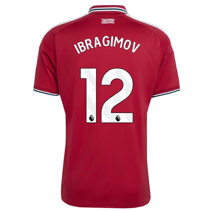Danxen Damen Gazi Ibragimov #12 Rot Gelb Weiß Heimtrikot Trikot 2026/27 T-Shirt