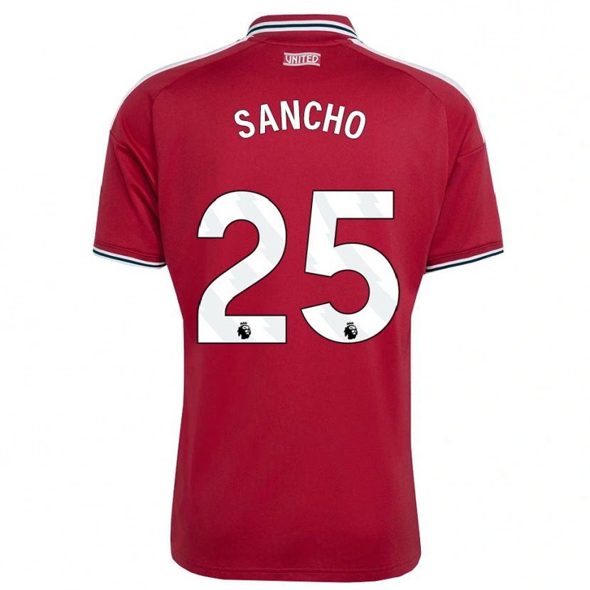 Danxen Damen Jadon Sancho #25 Rot Gelb Weiß Heimtrikot Trikot 2026/27 T-Shirt