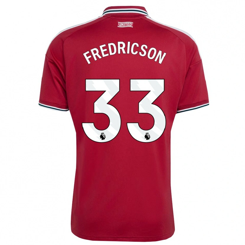 Danxen Damen Tyler Fredricson #33 Rot Gelb Weiß Heimtrikot Trikot 2026/27 T-Shirt