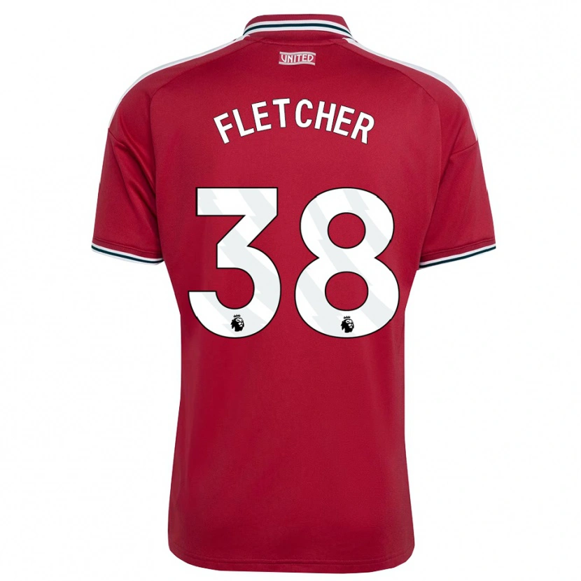 Danxen Damen Jack Fletcher #38 Rot Gelb Weiß Heimtrikot Trikot 2026/27 T-Shirt