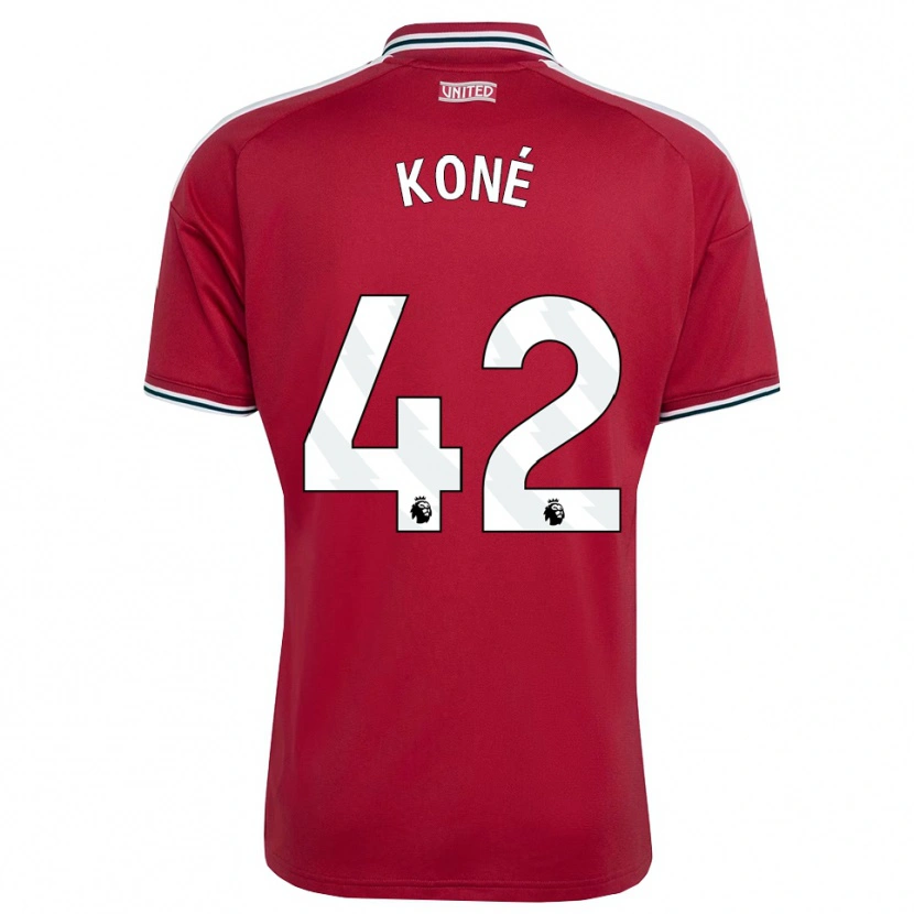 Danxen Damen Sékou Koné #42 Rot Gelb Weiß Heimtrikot Trikot 2026/27 T-Shirt