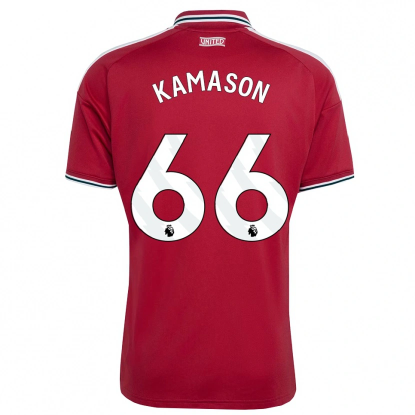 Danxen Damen Jaydan Kamason #66 Rot Gelb Weiß Heimtrikot Trikot 2026/27 T-Shirt