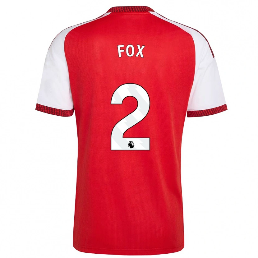 Danxen Damen Emily Fox #2 Rot Weiß Schwarz Heimtrikot Trikot 2026/27 T-Shirt