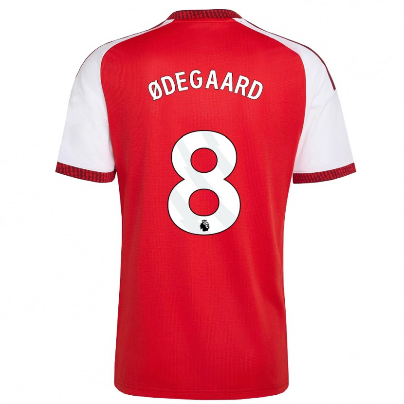 Danxen Damen Martin Ødegaard #8 Rot Weiß Schwarz Heimtrikot Trikot 2026/27 T-Shirt