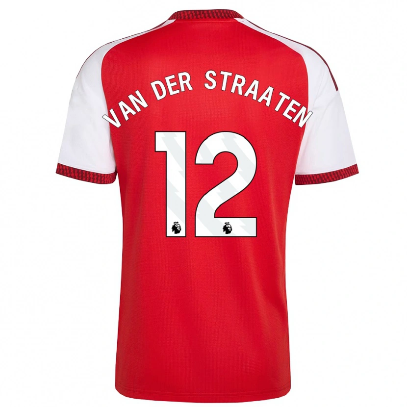 Danxen Damen Zachary Van Der Straaten #12 Rot Weiß Schwarz Heimtrikot Trikot 2026/27 T-Shirt