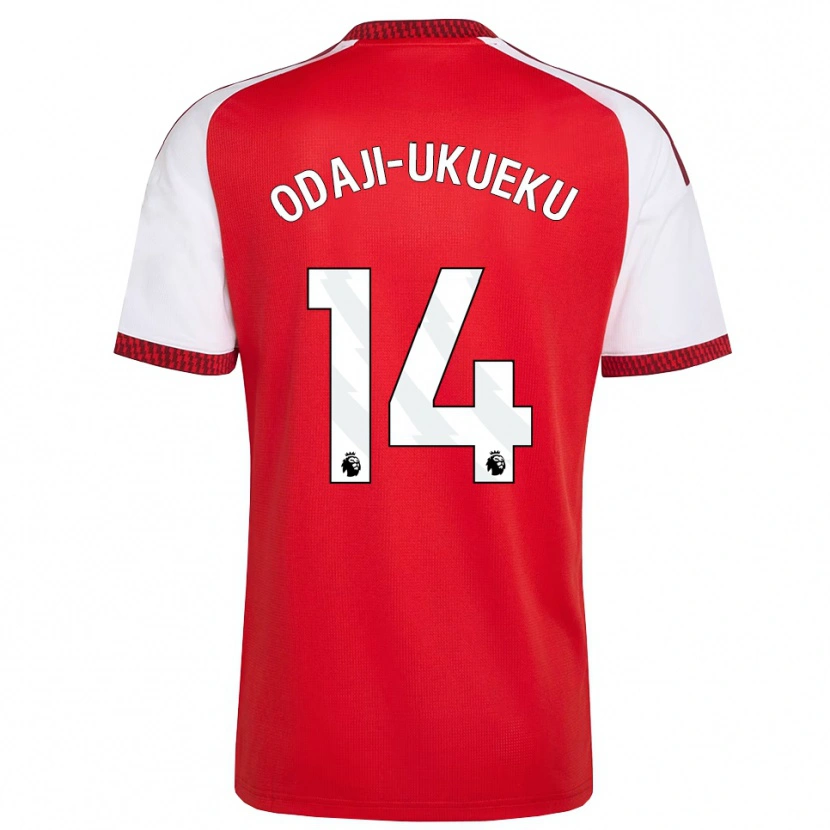 Danxen Damen Theo Odaji-Ukueku #14 Rot Weiß Schwarz Heimtrikot Trikot 2026/27 T-Shirt