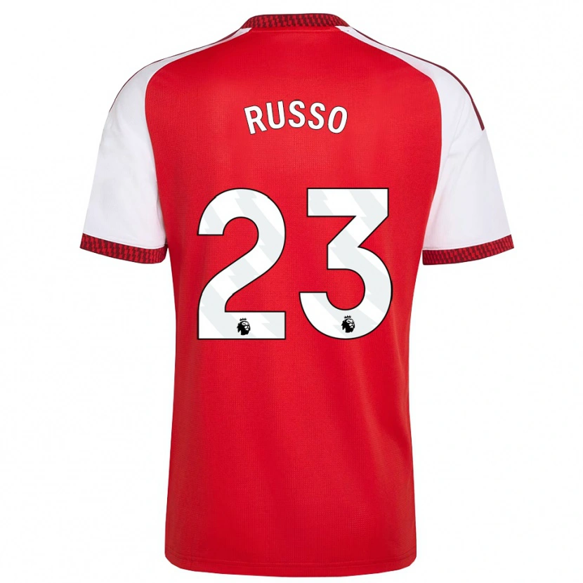 Danxen Damen Alessia Russo #23 Rot Weiß Schwarz Heimtrikot Trikot 2026/27 T-Shirt
