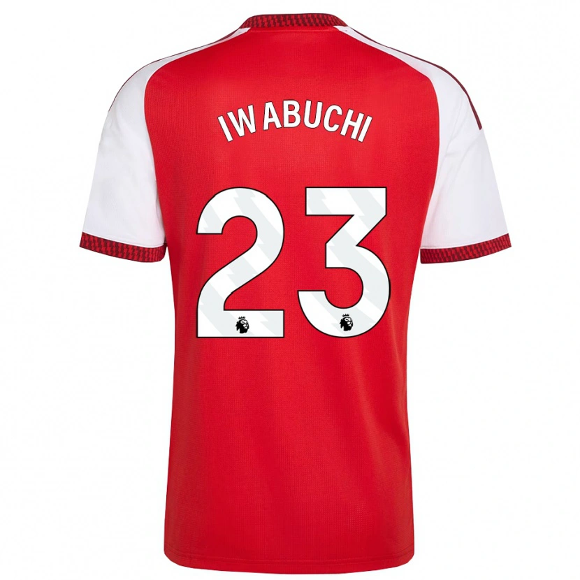 Danxen Damen Mana Iwabuchi #23 Rot Weiß Schwarz Heimtrikot Trikot 2026/27 T-Shirt