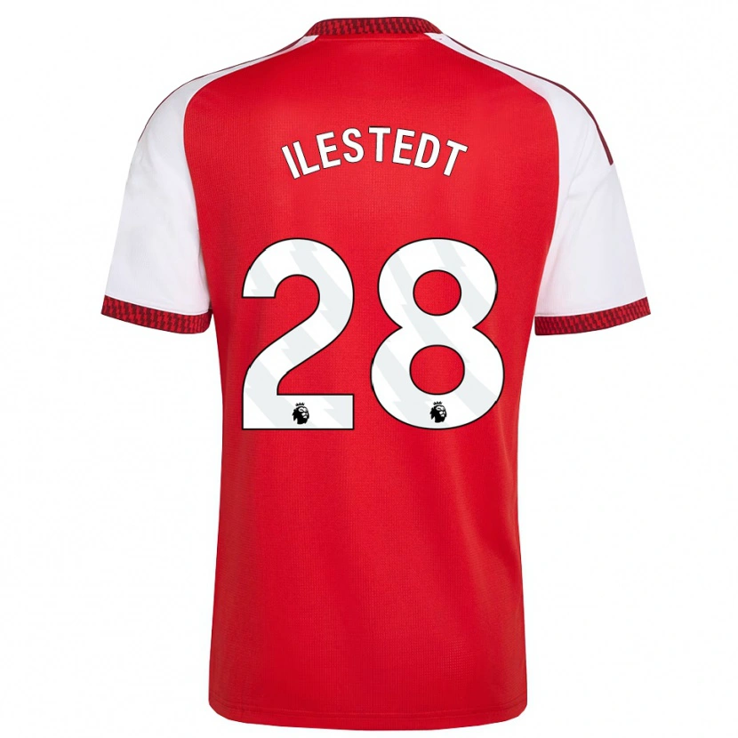 Danxen Damen Amanda Ilestedt #28 Rot Weiß Schwarz Heimtrikot Trikot 2026/27 T-Shirt