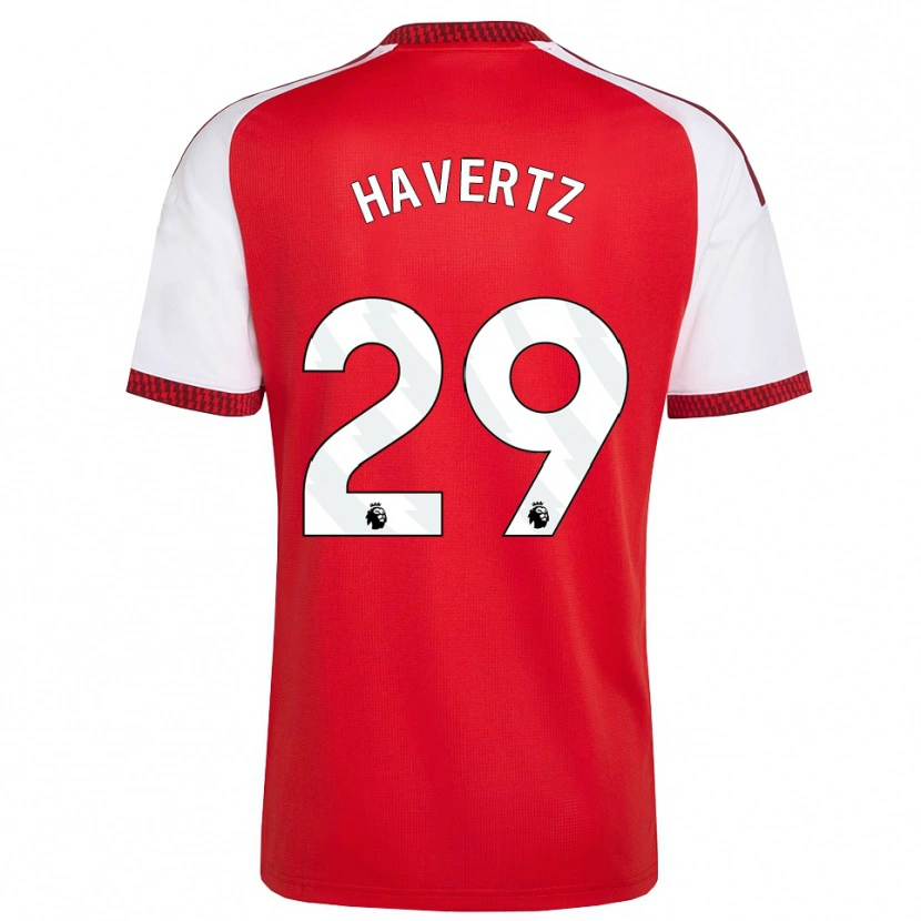 Danxen Damen Kai Havertz #29 Rot Weiß Schwarz Heimtrikot Trikot 2026/27 T-Shirt