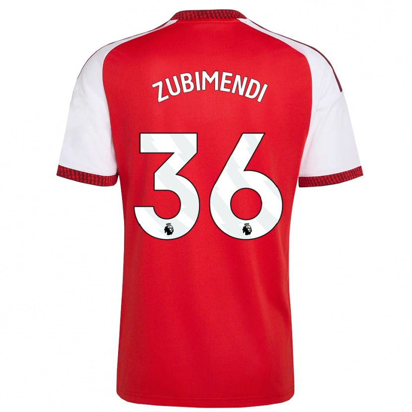 Danxen Damen Martín Zubimendi #36 Rot Weiß Schwarz Heimtrikot Trikot 2026/27 T-Shirt