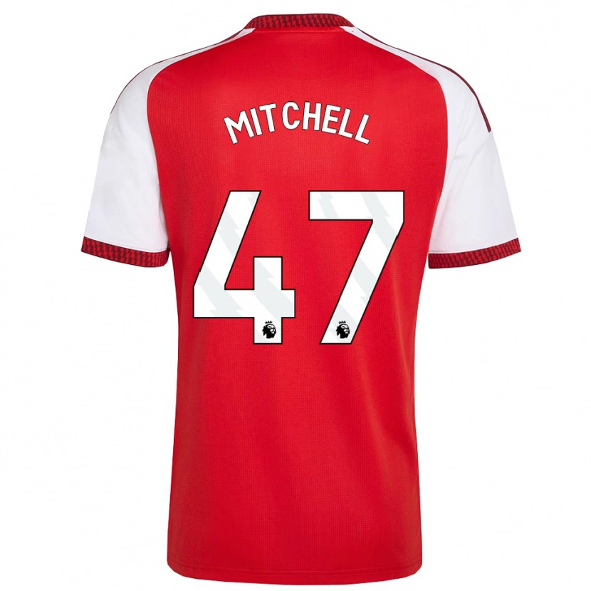 Danxen Damen Remy Mitchell #47 Rot Weiß Schwarz Heimtrikot Trikot 2026/27 T-Shirt