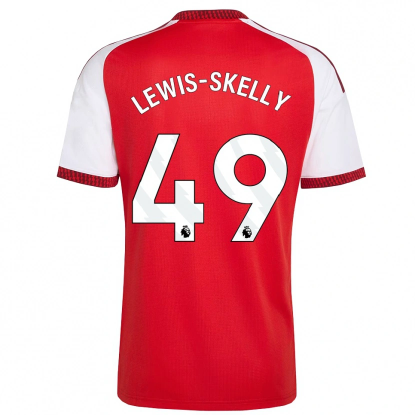 Danxen Damen Myles Lewis-Skelly #49 Rot Weiß Schwarz Heimtrikot Trikot 2026/27 T-Shirt