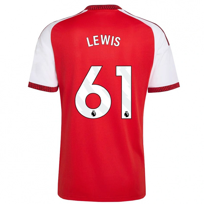 Danxen Damen George Lewis #61 Rot Weiß Schwarz Heimtrikot Trikot 2026/27 T-Shirt