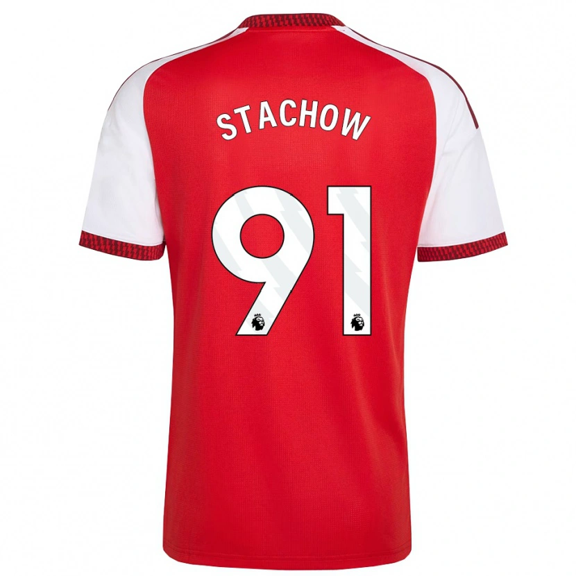 Danxen Damen Patrick Stachow #91 Rot Weiß Schwarz Heimtrikot Trikot 2026/27 T-Shirt