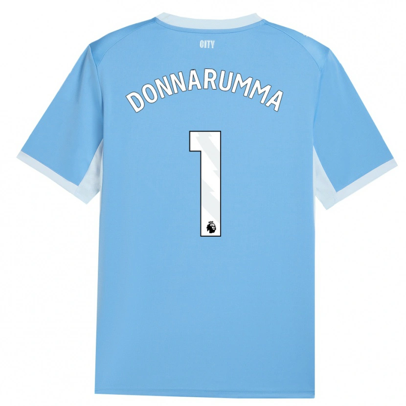 Danxen Damen Gianluigi Donnarumma #1 Hellhimmelblau Weiß Heimtrikot Trikot 2026/27 T-Shirt